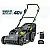Brushless Lawn Mower 43 cm 40 V with 4.0 Ah Battery and Charger, Wuber Tools