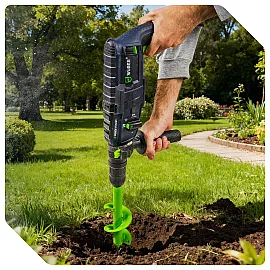 Jordborr 80x250 mm Rostfritt Stål för Skruvdragare, 3-pack, Wuber Tools