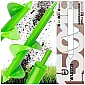 Garden auger 100x300 mm stainless steel, 2 pcs