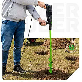 Jordborr 100x600 mm för Skruvdragare, 2-pack, Wuber Tools