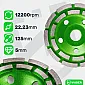 Diamantslipskål 125 mm turbo, M14, 3-pack
