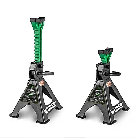 Axle Stands 3 t, 300-430 mm, Rubber Pads, 2 pcs, Wuber Tools