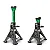 Axle Stands 3 t, 300-430 mm, Rubber Pads, 2 pcs, Wuber Tools
