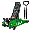 Low-Profile Garage Jack 3 t, 75-505 mm, Twin Piston, Foot Pump, Wuber Tools