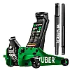 Low-Profile Garage Jack 3 t, 85-430 mm, Twin Piston, Rubber Pad, Wuber Tools