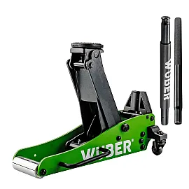 Low-Profile Garage Jack 1.5 t, 90-365 mm, Twin Piston, Wuber Tools