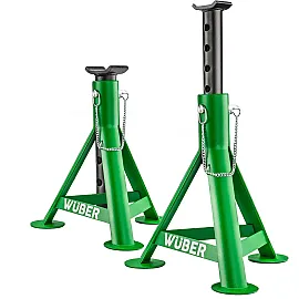 Pallbock 3 t, 5 Lägen 310-478 mm, Rörprofil, Sats om 2 st, Wuber Tools