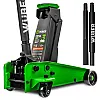 Low-Profile Garage Jack 3 t, 140-460 mm, Stainless Steel and Aluminium, Wuber Tools