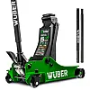 Low-Profile Garage Jack 5000 kg, 112-505 mm, Twin Piston, Foot Pedal, Wuber Tools
