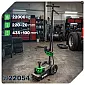 Air/hydraulic jack 22 t, 220–535 mm