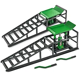 Bilramper med Hydrauliska Domkrafter 5 t, 2 st, Wuber Tools