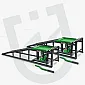 Car ramps with hydraulic jacks 5 t, 2 pcs