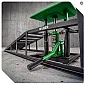 Car ramps with hydraulic jacks 5 t, 2 pcs
