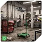 Oil Drain Trolley 120-175 cm, 25 l Container