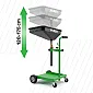 Oil Drain Trolley 120-175 cm, 25 l Container