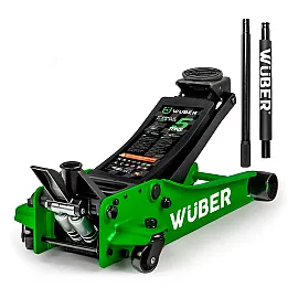 Low-Profile Trolley Jack 5 t, 95–560 mm, Twin Piston, Foot Pedal, Wuber Tools