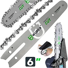 Svärd 6" (15 cm) för Mini-Kedjesåg, 3-pack, Wuber Tools