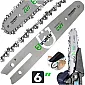 Guide bar 6" (15 cm) for mini chainsaw, 3-pack