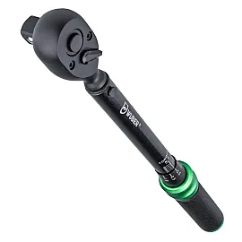 Momentnyckel 1/2" 10-60 Nm, Cr-V-stål, ± 3 %, Kalibreringscertifikat, Wuber Tools