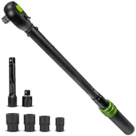Momentnyckel 1/2" och 3/8" 40–220 Nm med Hylsor, i Väska, Wuber Tools