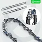 Chainsaw guide bar 15" 38 cm, 2 chains 0.325"