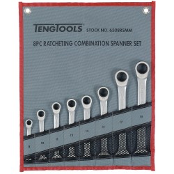 U-ringspärrnycklar, sats 8-19mm, Teng Tools