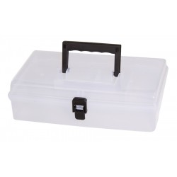 Förvaringsbox, organiser med handtag 5 fack 24.5x15x85 cm transparent
