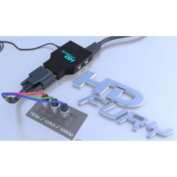HDfury 3 1080p Full-HD, HDMI 1.3 till komponent / RGB adapter (svart)