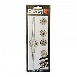 Threading set with Knob, 6 pcs HCS Steel, BST-624106 Threading set with Knob, 6 pcs HCS Steel, BST-624106