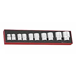 Socket set 3/4, 10 pieces, 22-50 mm, TENG Tools.