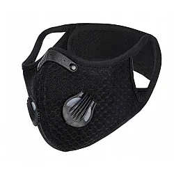 Andningsskydd Sportmask Antismog Återanvändbar Neopren med 5 HEPA-filter, 2 Ventiler, Kardborreband