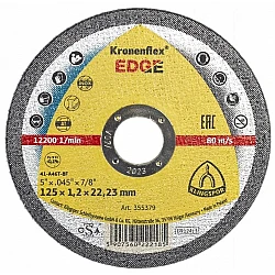 Kapskiva 25st för metall 125 x 1.2 x 22 Kroneflex Edge, Klingspor