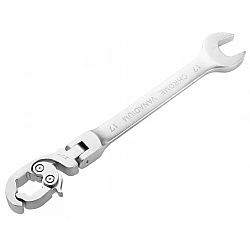 NEO ring wrenches (combination wrench, articulated, ring opening with a ratchet 13 mm)