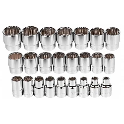 Hylsa 12-kantig 1/2, sats 24st hylsor 8-32 mm, Richman Exclusive