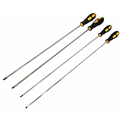 Långa smala skruvmejslar, 4st, 45 cm, Falon-Tech