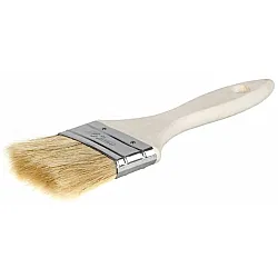 Pensel 100st, natur flat 63 mm, kort trähandtag