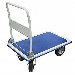 Flyttvagn 300 kg 90 x 60 cm hopfällbar, transportvagn, transportkärra, lastkärra