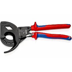 Wiresax, kabelsax spärrmekanism, treväxlad, för kapning av kablar och linor upp till 2 cm, KNIPEX