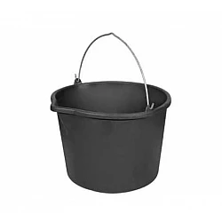 Hink 10st, blandartunna i plast, svart, för vatten till fix, fog, spackel etc