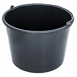 Mäthink 5st, graderad, blandartunna i plast, svart, för vatten till fix, fog, spackel etc