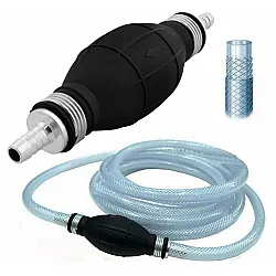 Bränsleslang, bensinslang med pump, bensinpump, vattenpump 200 cm