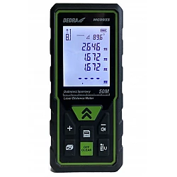 Laser distance meter 50m, +/- 2 mm, 7 functions, Dedra