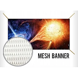 Reklambanner, mesh vepa med tyck på, från 3 kvm