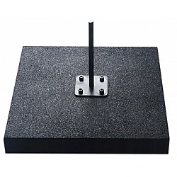 Flaggfot markplatta av gummi 17 kg 50 x 50 cm