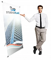Display x Banner, reklambanner med tryck på 60 x 160 cm, eko-vänligt