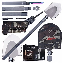 Multi-functional survival shove, Kraft & Delle