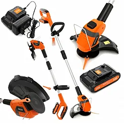 Grass trimmer, battery operated 18V, 2000mAh battery and charger, 26 cm, Kraft & Delle
