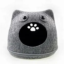 Igloo kattbädd eller hundbädd, filt 41 x 36 x 33 cm, Feutrine