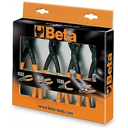 Låsringstång Sats 4 Delar PVC-Handtag, BETA Tools