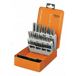 Tap set 21 Pieces M3-M12, HSS Steel Metal Case, BETA Tools